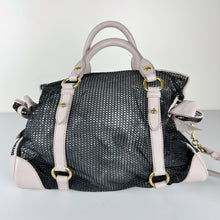 Load image into Gallery viewer, Miu Miu Black 2-Way Mesh Bow Purse
