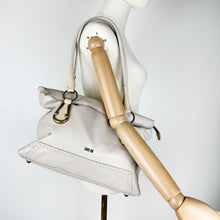 Load image into Gallery viewer, Anna Sui Cream Leather Handbag
