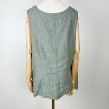 Load image into Gallery viewer, FLAX Green Linen Tank Top Plus Size
