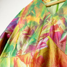 Load image into Gallery viewer, 70s Colorful Psychedelic Floral Maxi Dress Small
