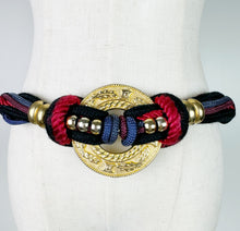 Load image into Gallery viewer, 80s Medallion Rope Belt XL
