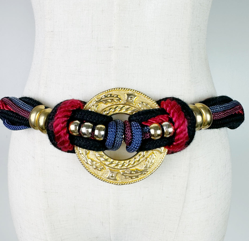 80s Medallion Rope Belt XL