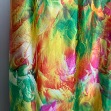 Load image into Gallery viewer, 70s Colorful Psychedelic Floral Maxi Dress Small
