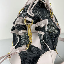 Load image into Gallery viewer, Miu Miu Black 2-Way Mesh Bow Purse
