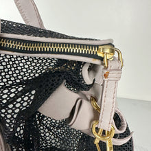 Load image into Gallery viewer, Miu Miu Black 2-Way Mesh Bow Purse
