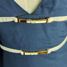 Load image into Gallery viewer, Roberta di Camerino Navy Midi Dress Small
