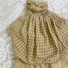 Load image into Gallery viewer, 80s Beige Valentino Polka Dot Dress Small
