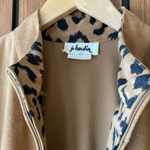 Load image into Gallery viewer, 80s Tan Leopard Print Jumpsuit Medium
